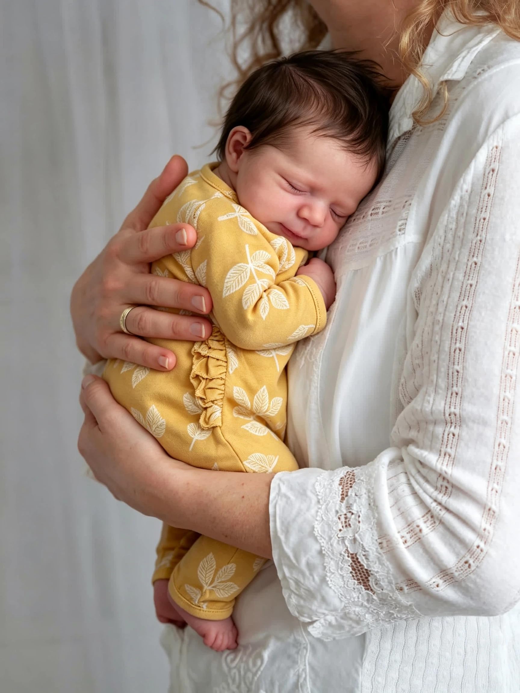 Zero pam Reborn Baby Puppen Lebensecht-48CM Babypuppen Wie Echt Mädchen Mit Haaren, Wie Echtes Baby mit Zubehör, Weich Realistisch Baby, Puppe Ab 3 Jahre Mädchen