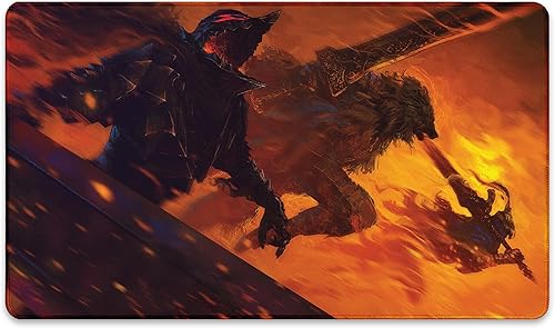 Miniatura 2 de Brothers in Arms (cosidos)  Tapete MTG de Anato Finnstark, Berserk, Dark Souls Anime  Compatible con Magic The Gathering Playmat  Play MTG, YuGiOh,