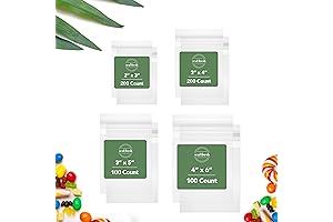 600 Count Bundle Self Sealing Cellophane Bags in 4 Sizes