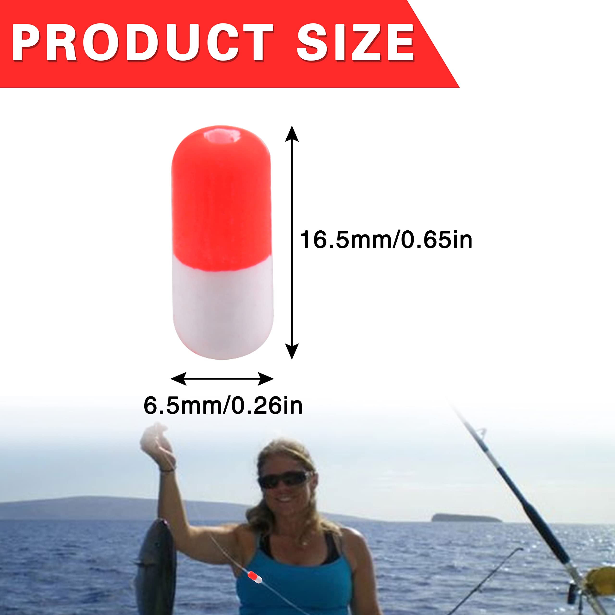 Lot De 10 Flotteurs En Mousse EVA Fluorescents – Pêche Plage/Jetée – Indicateurs Légers Pour Bas De Ligne (Rouge+Jaune)