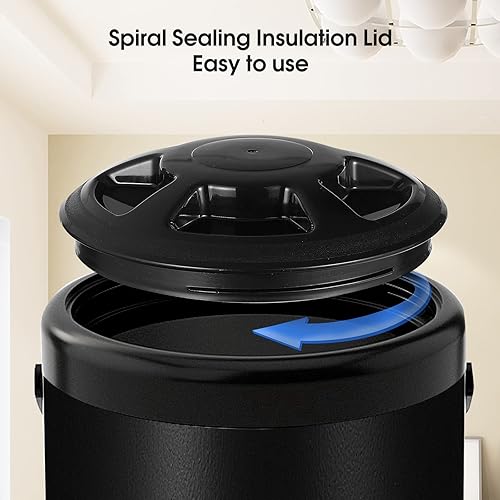 Miniatura 4 de Dispensador de bebidas calientes, dispensador de bebidas con aislamiento de acero inoxidable, dispensador de bebidas frías y calientes con