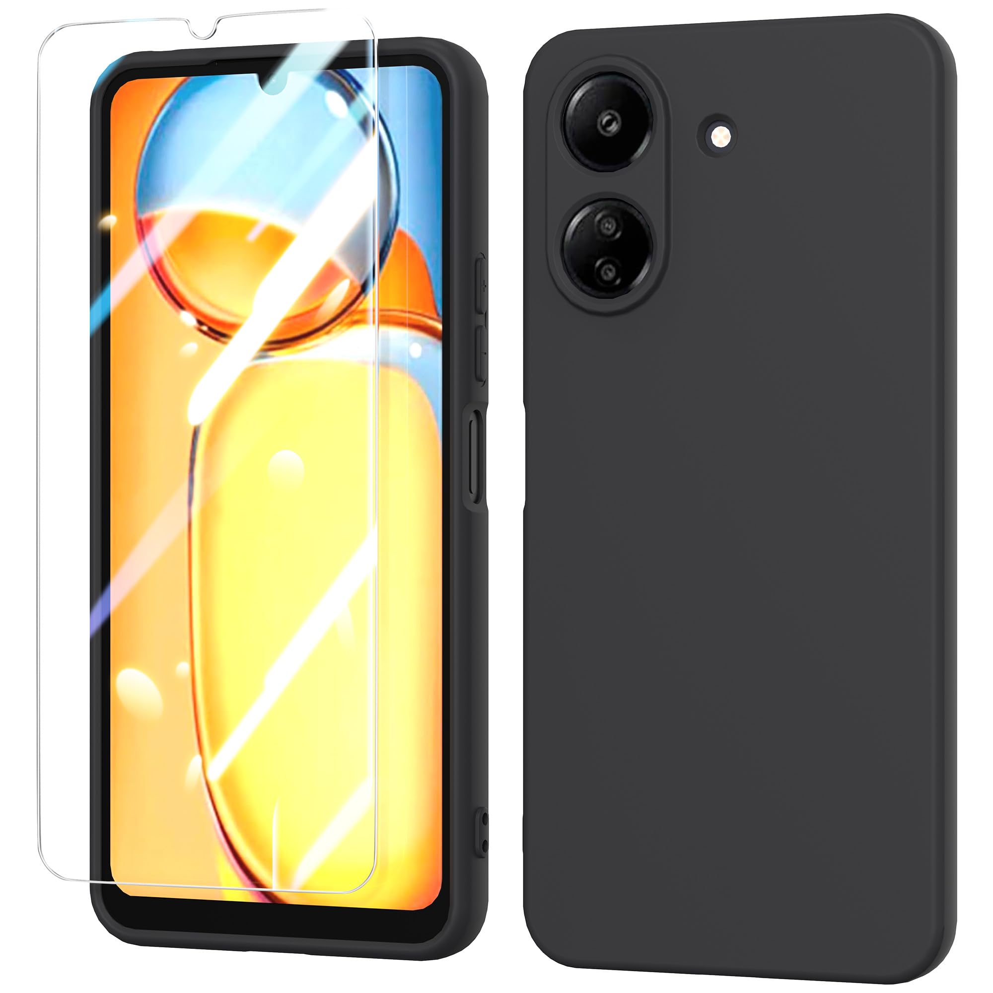 Silicon Space Cloth Case For Xiaomi Redmi 13C 5G (Black - View #8