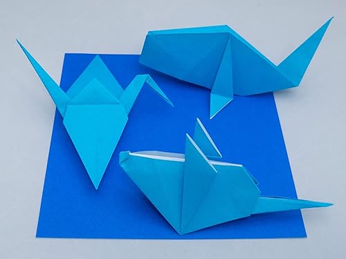 Miniatura 7 de Taro's Origami Studio Estándar de 6 pulgadas, una cara, 20 colores, 200 hojas cuadradas, fácil de plegar, papel japonés premium para principiantes
