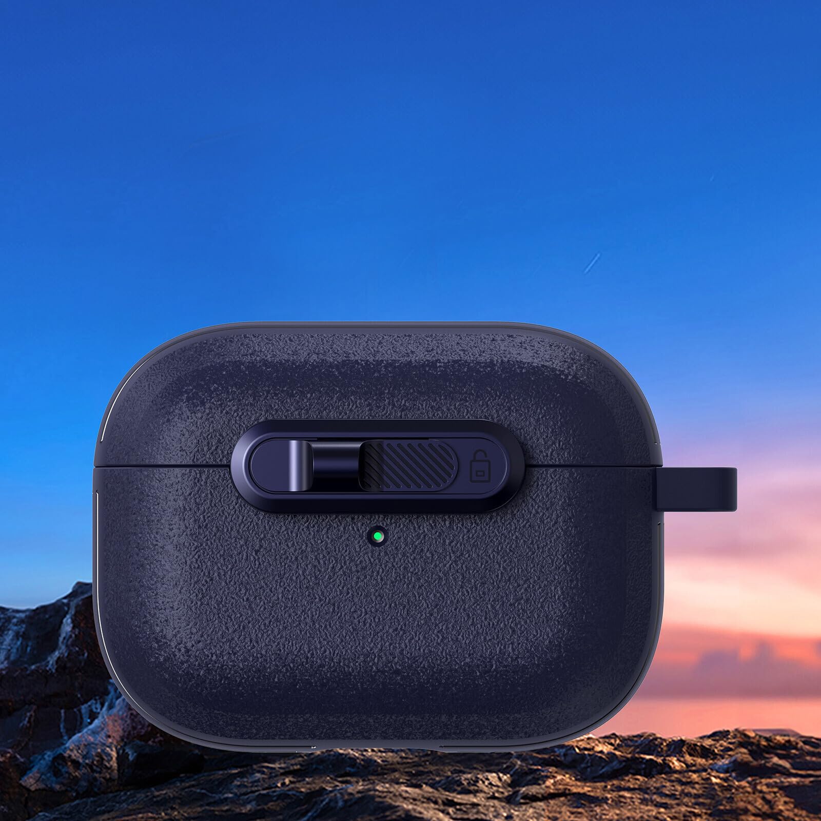 Coque Airpods 4 anti rayures étui rigide silicone bleu - 7