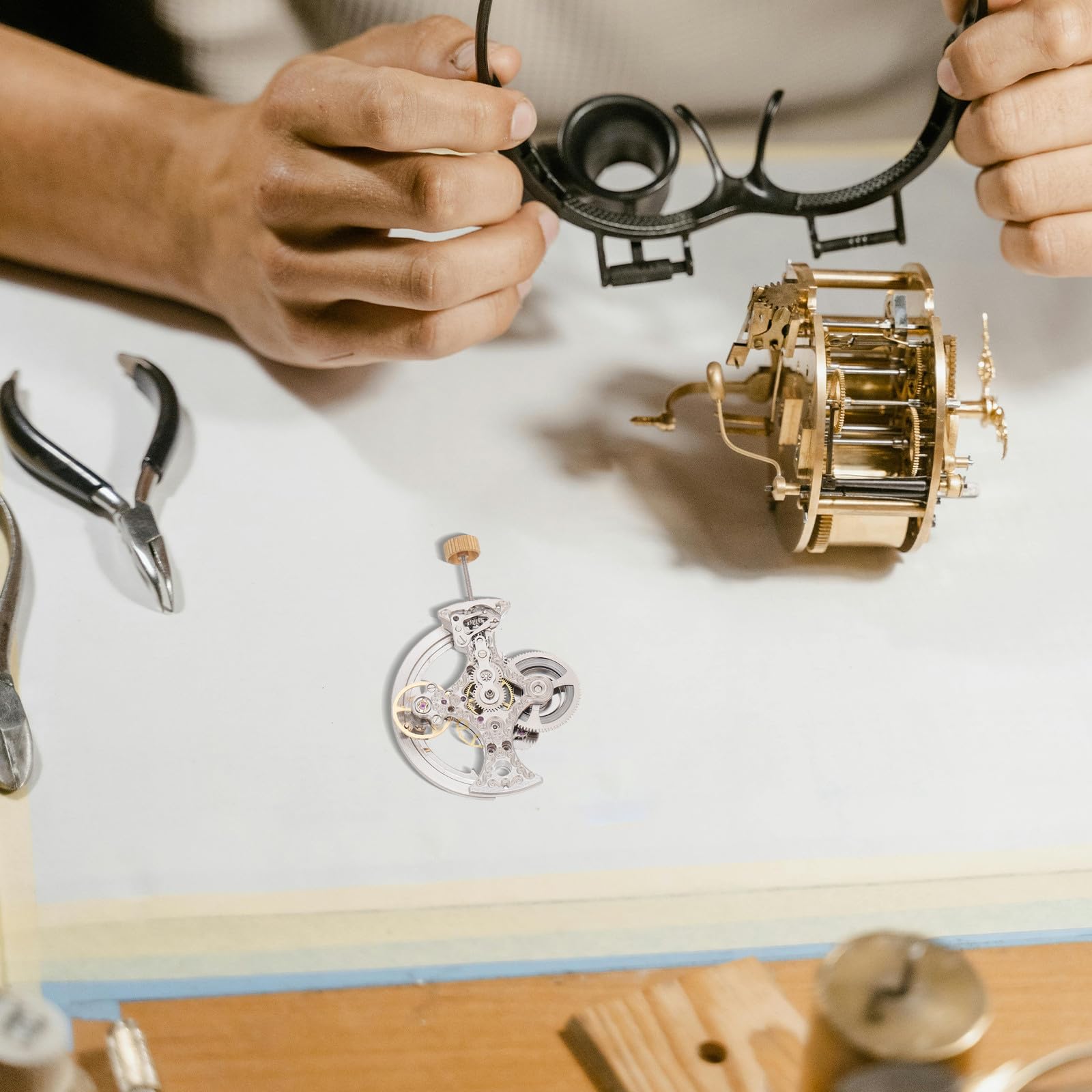 Movimento Meccanico Automatico per Orologi - Meccanismo per Orologi Automatici inciso a Mano - Componente Meccanico per riparazioni Fai da Te di e potenziamento di da Polso