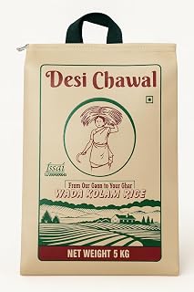 Wada Kolam Rice 10kg – Aged Unpolished Kolam Rice | Traditionally Milled | Lightweight & Daily Use Rice | Direct From Farmers Price In India