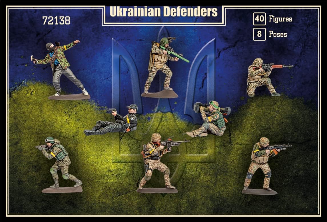 Mars Figures 72138-1/72 - Ukrainian Defenders 40 Figures / 8 Poses