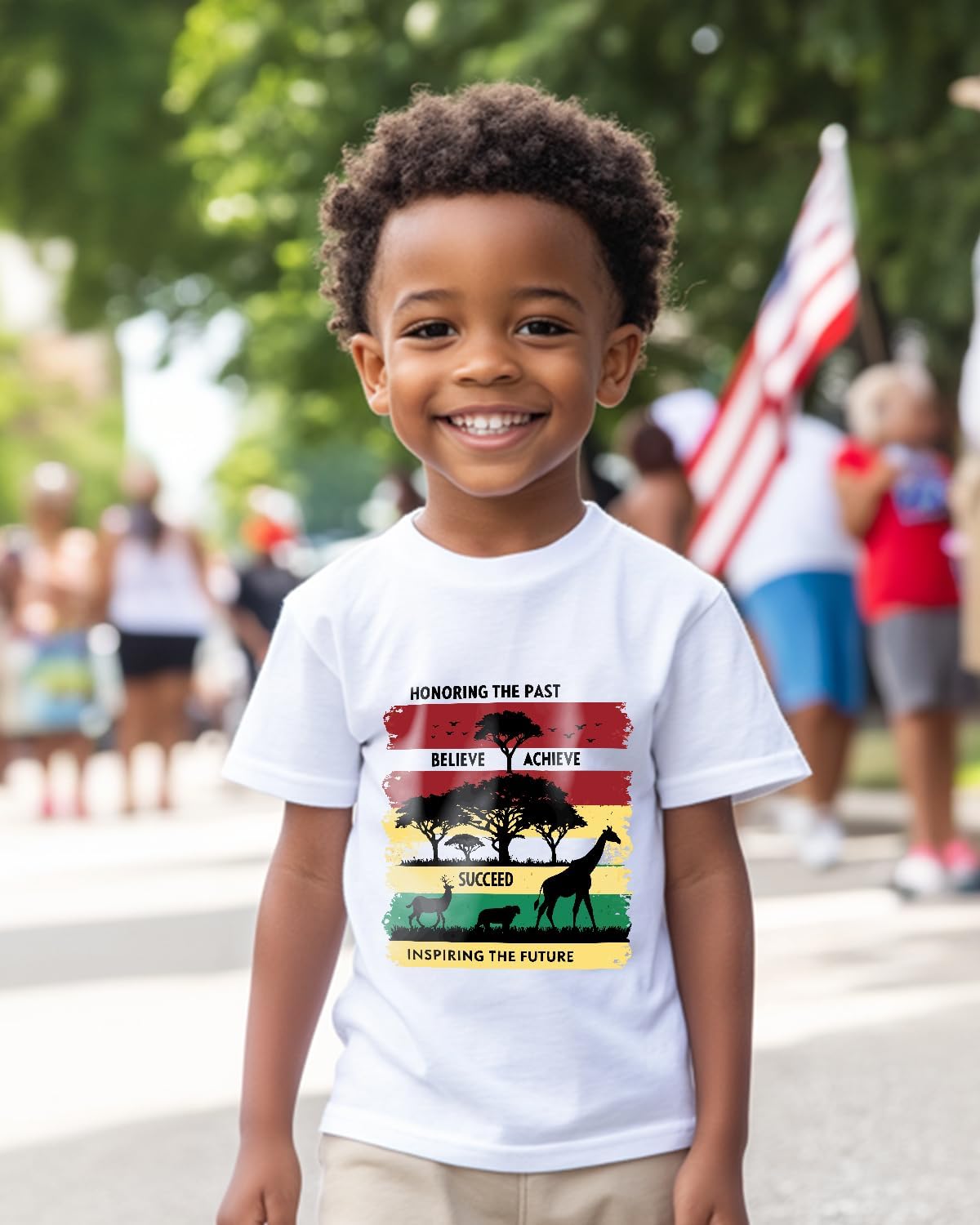 Toddler Black History Month Shirt for Kids African T-Shirt Boys Girls I'm Black History Month Top Graphic Tee 2-8 Years - Image 2