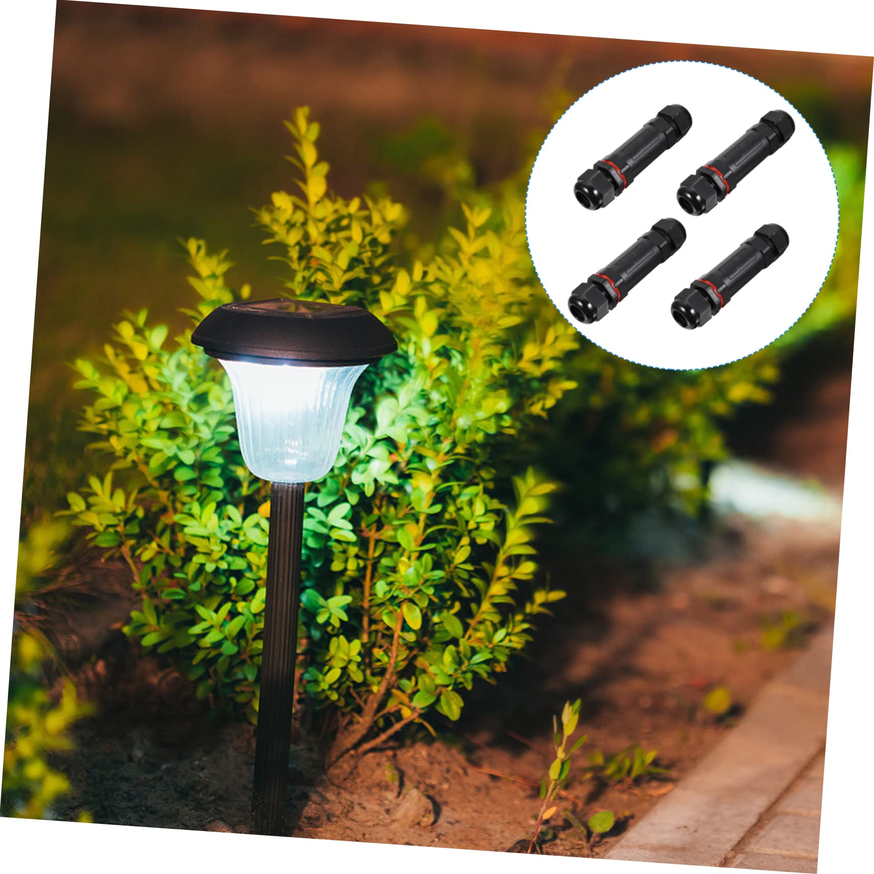 ULTECHNOVO 12piezas Conector Eléctrico De Para Luces Led y Conexiones Exteriores Paquete