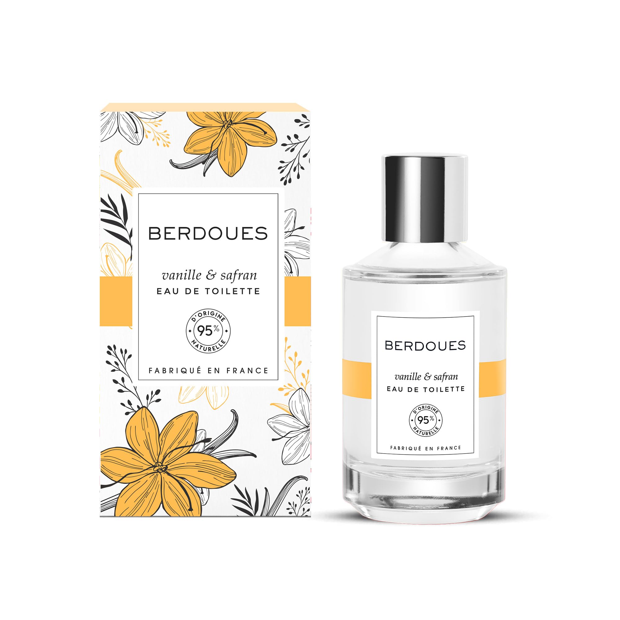 BERDOUES 5489-02212 Fragrance Vanille & Safran EDT Spray 100 ml for Adults, Made for Long-Lasting Everyday Fragrance wear, 100 ml