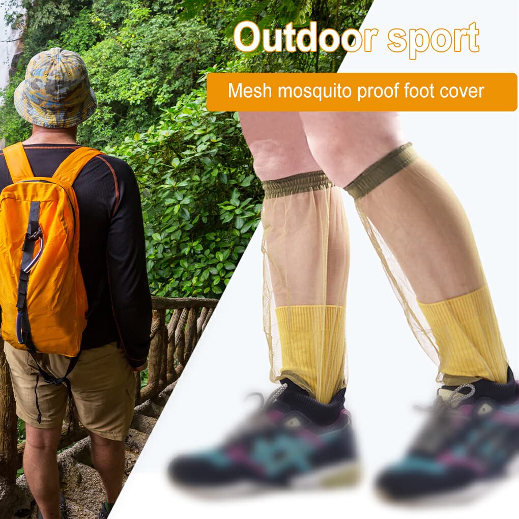 BEALIFE Calcetines de Senderismo Antimosquitos Cubierta de Pierna Antiinsectos Protección Unisex
