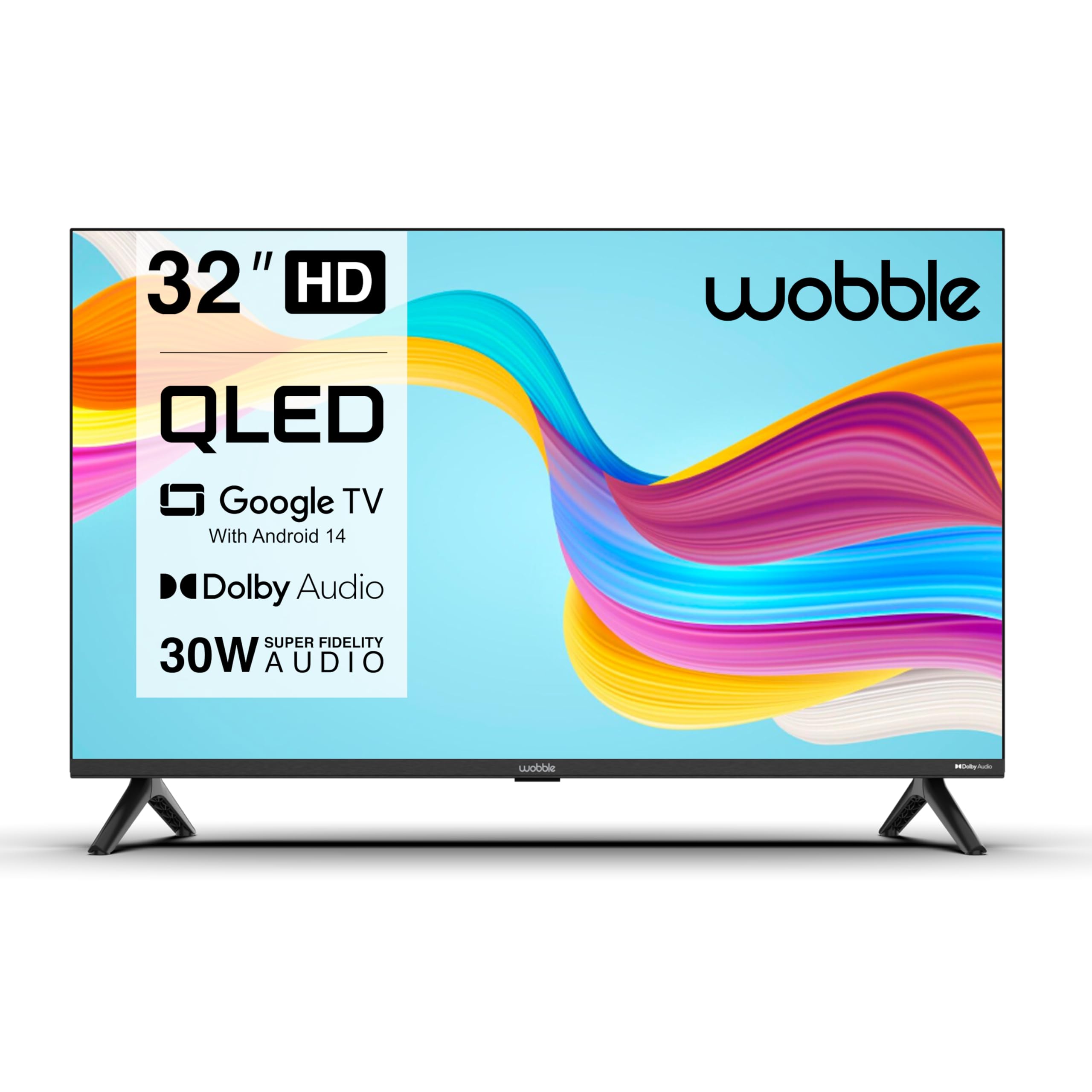 Wobble 80.01 cm (32 inches) Z Series HD Smart QLED TV with Google