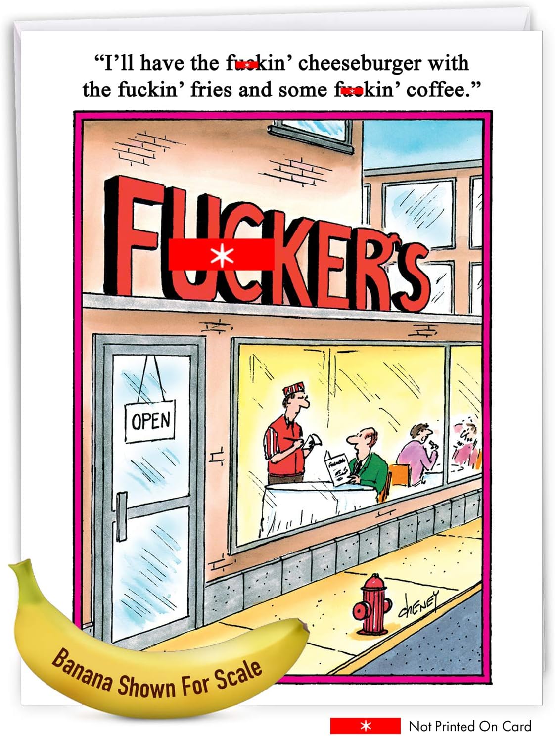 NobleWorks Jumbo Funny Birthday Greeting Card 8.5 x 11 Inch with Envelope (1 Pack) Oversize Jumbo Bday F'ers J8673 - Image 8