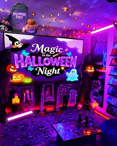 Miniatura 10 de Barra de luz LED negra de 40 W, luz negra con cable e interruptor de 6 pies, luces negras impermeables IP66 para fiesta brillante, Halloween,