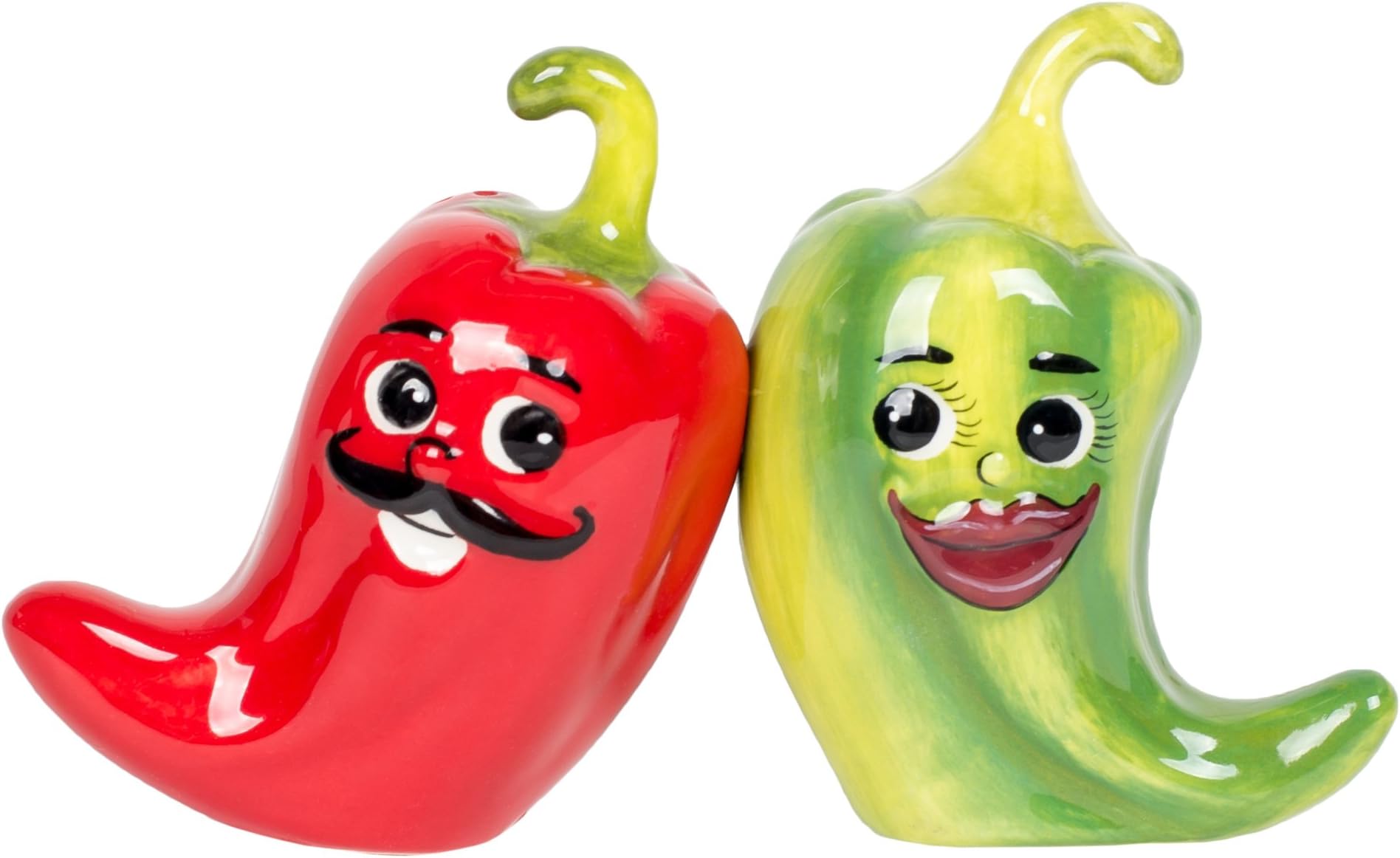 1 X Hot Chili Peppers Magnetic Salt & Pepper Shakers S/P