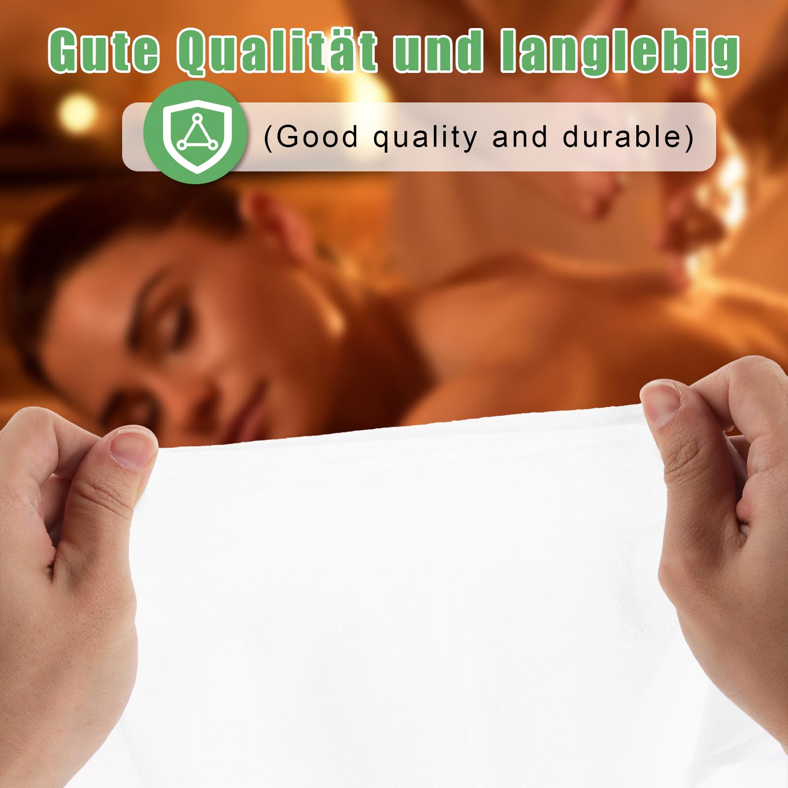 500 Stück Einweg Gesichtskissen für Massageliege 30x40cm, Nasenschlitztücher Massageliege Waschbar, Einweg Massage Kopfstütze, Massagekissen Kopf Loch für Kopfstützen Bei Massagetischen