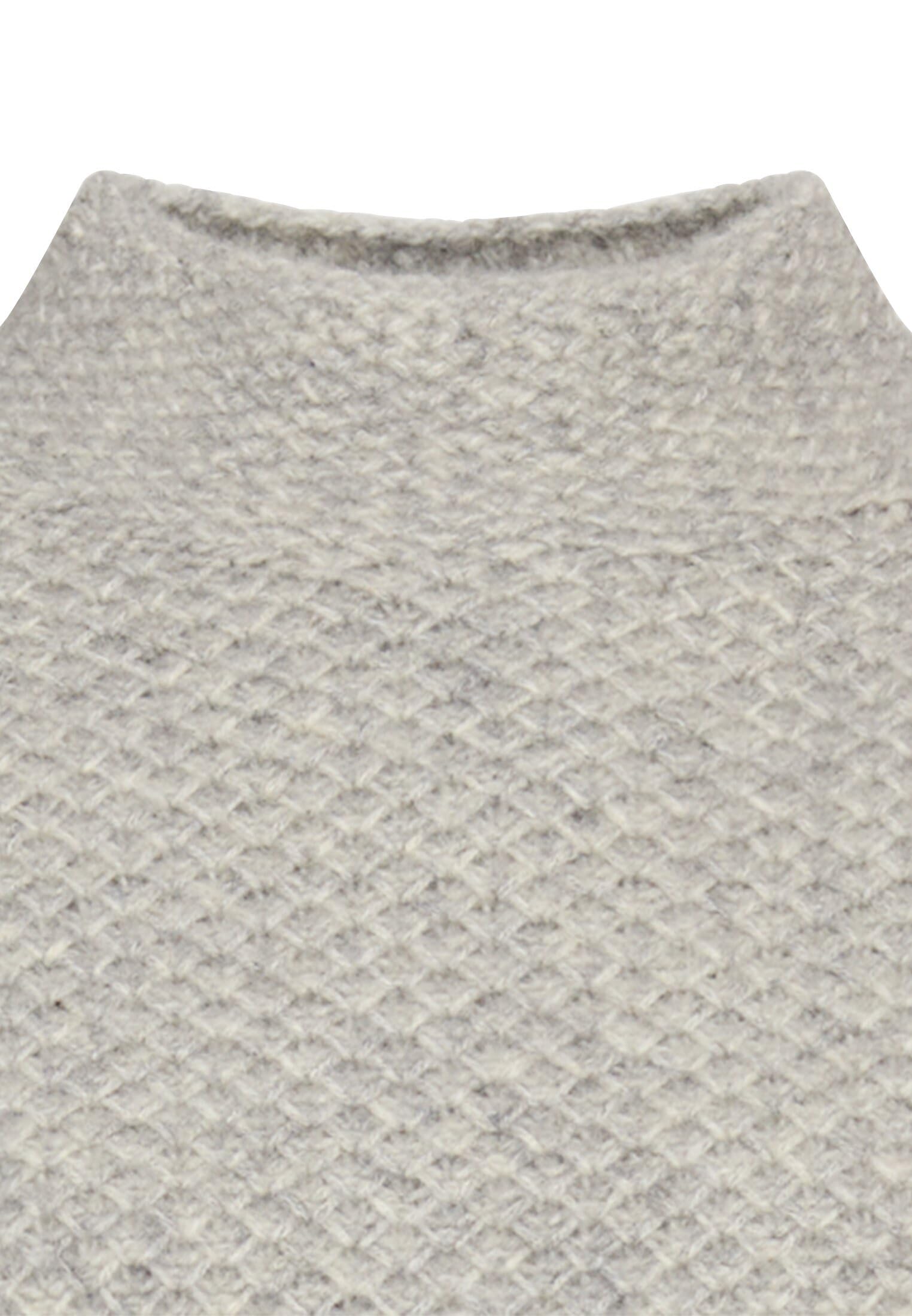 camel active Damen Strickpullover mit Stehkragen