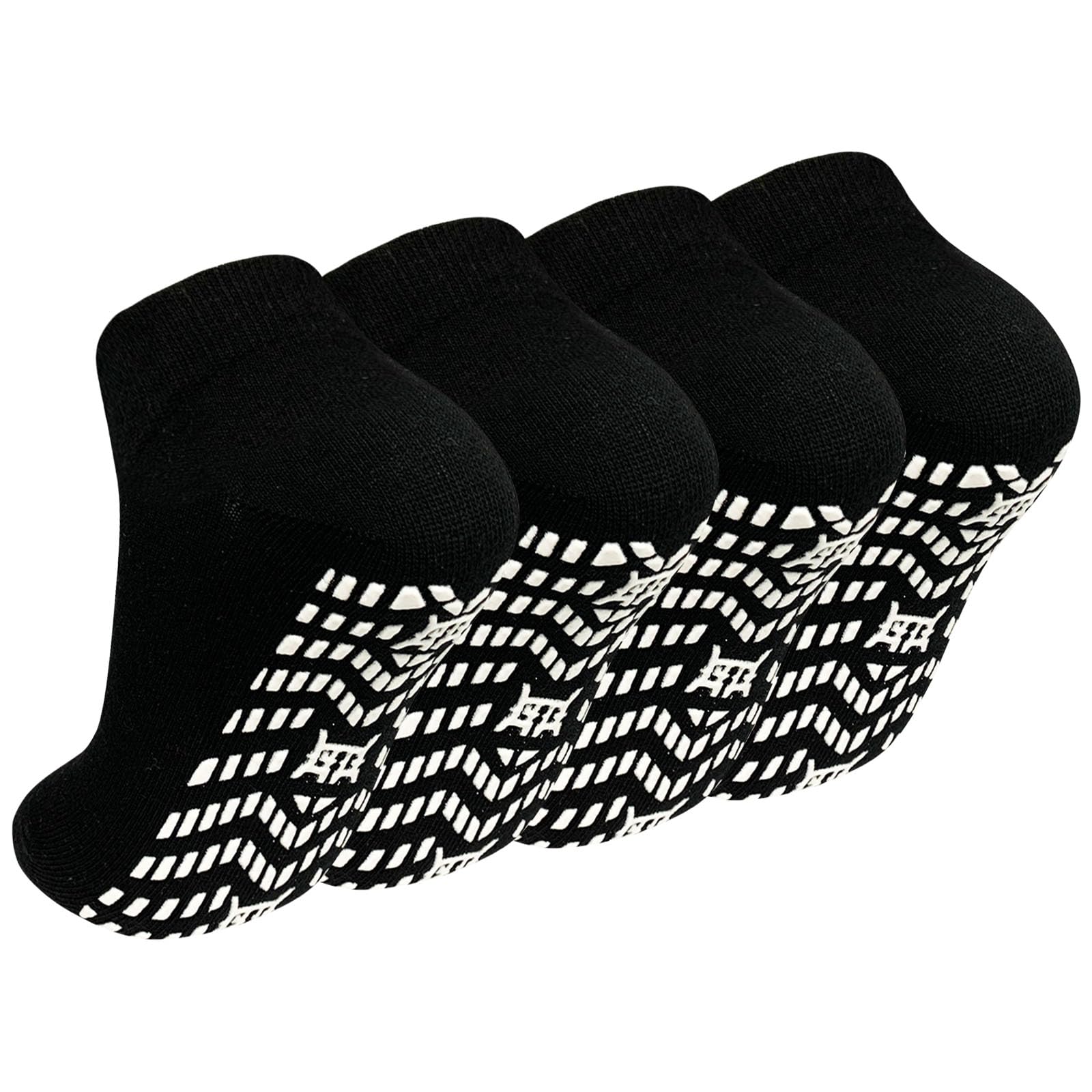 ZAKASA Non-Slip Grip Socks for Men: Non Skid Grippy Socks Anti Slip Gripper for Elderly Hospital Yoga Pilates