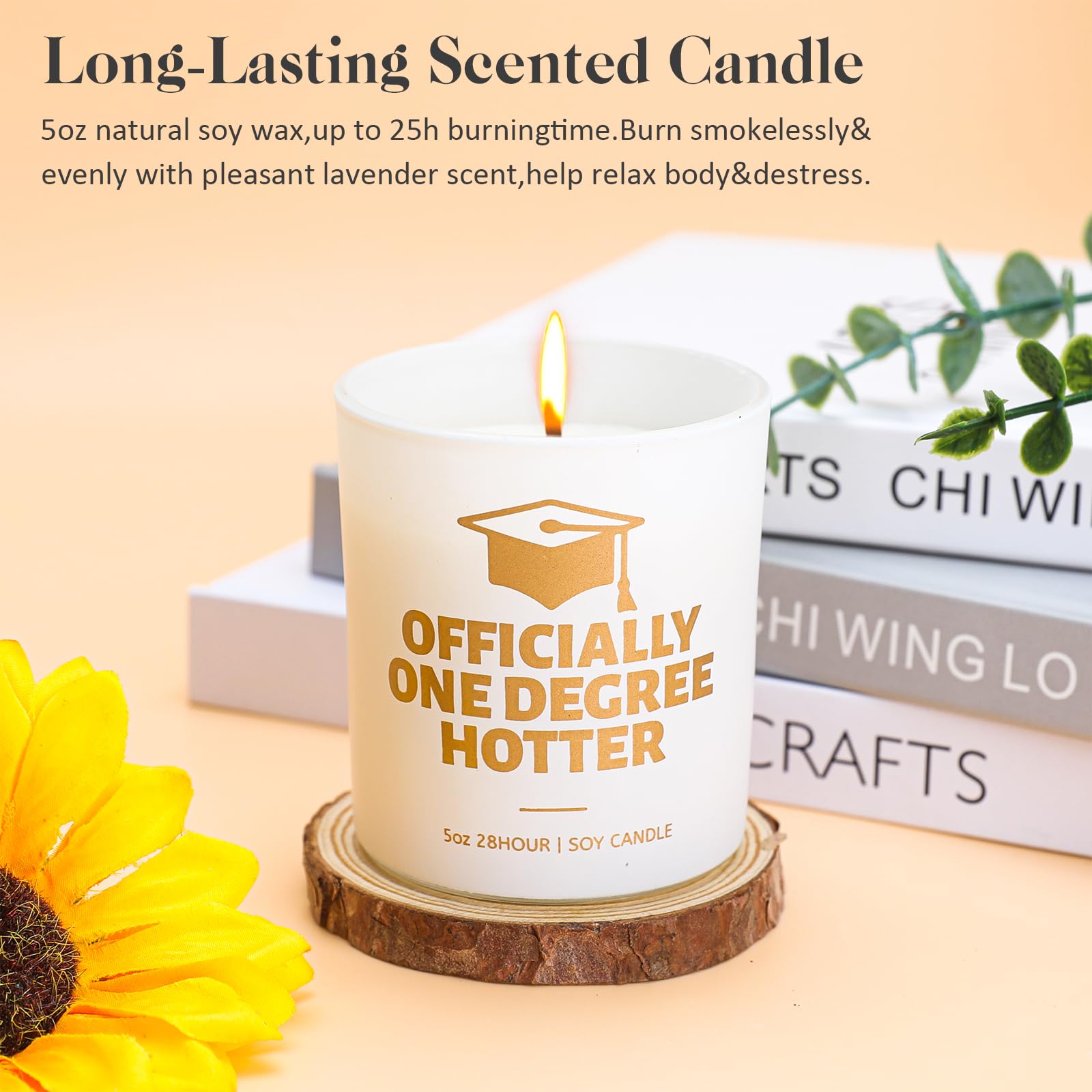 Graduation Gifts for Her,Best College Graduation Gifts Basket for Daughter, Sister, Friend Insulated Tumbler Makeup Bag Candle Keychain