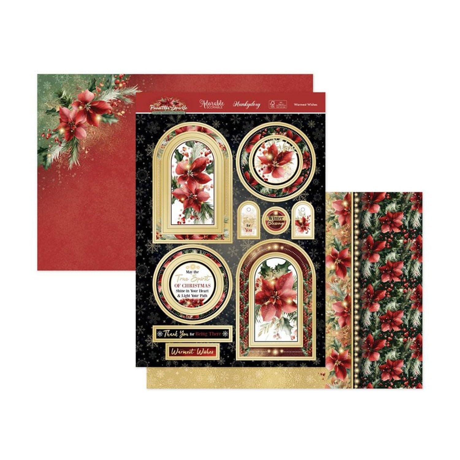 Hunkydory Sparkle & Shine Mirri Magic A4 Topper Set-Glitz & Glamour