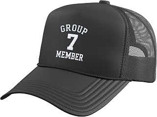 Funny Group 7 Meme Men Women Viral Trend Group 7 Member Trucker Hat with Adjustable Mesh Back