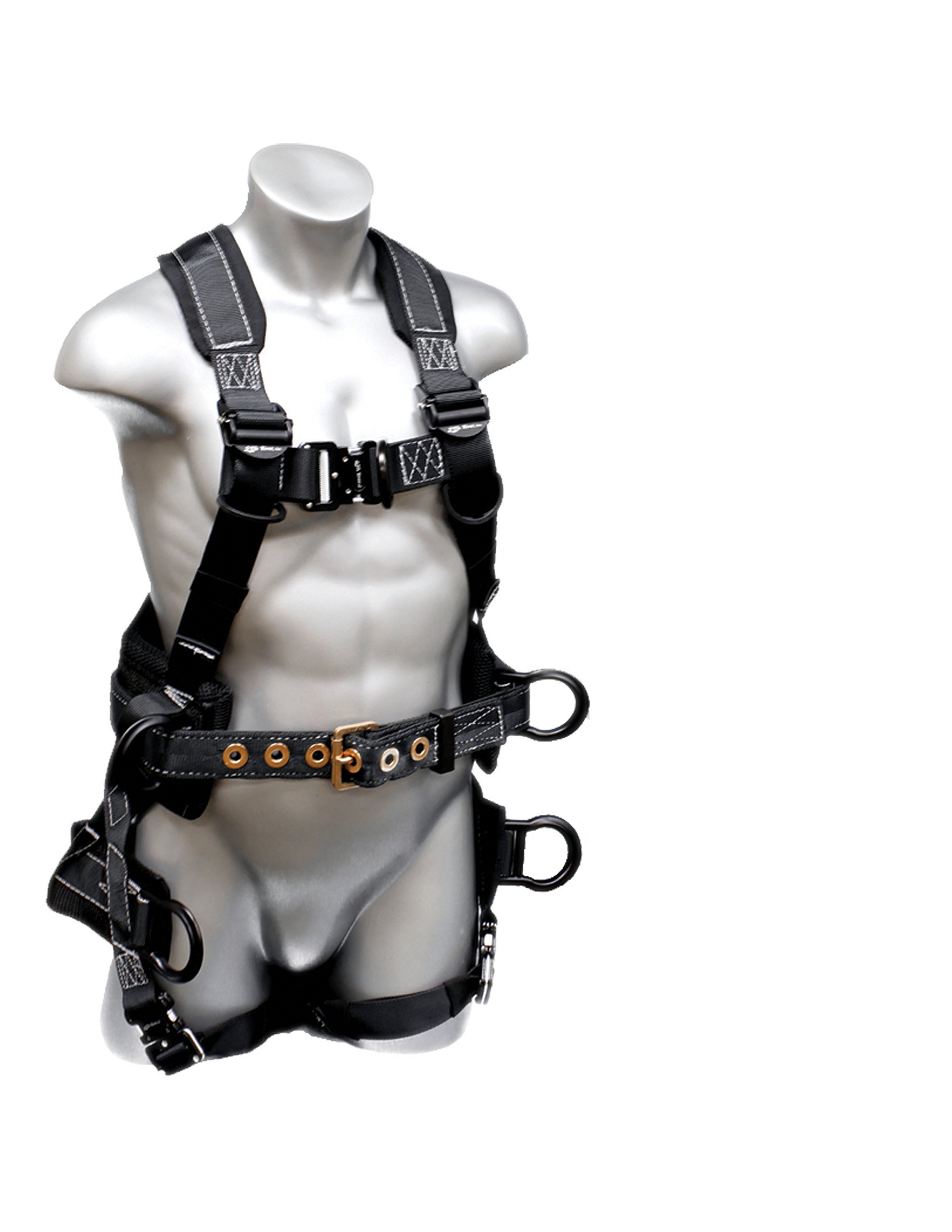 Elk River 67604 Premium Polyester/Nylon Peregrine Platinum Series 6 D-Ring Harness with Quick-Connect Buckles, X-Large
