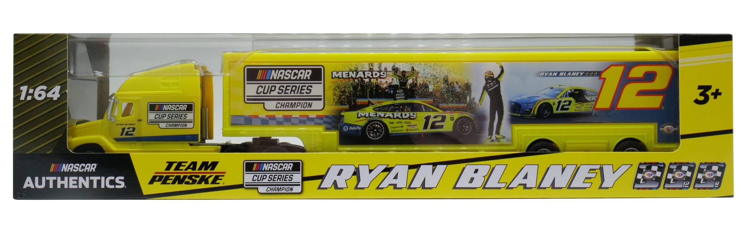 lionel racing nascar authentics ryan blaney no12 menards championship 164 scale hauler