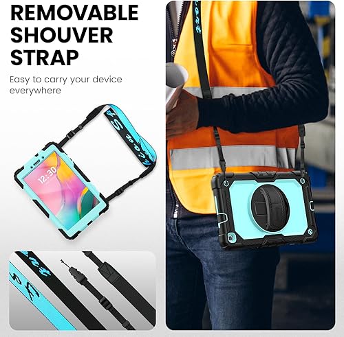 Miniatura 6 de Timecity Funda para tablet Samsung Galaxy Tab A 8.0 2019 (solo compatible con SM-T290T295T297), protector de funda para tablet con soporte