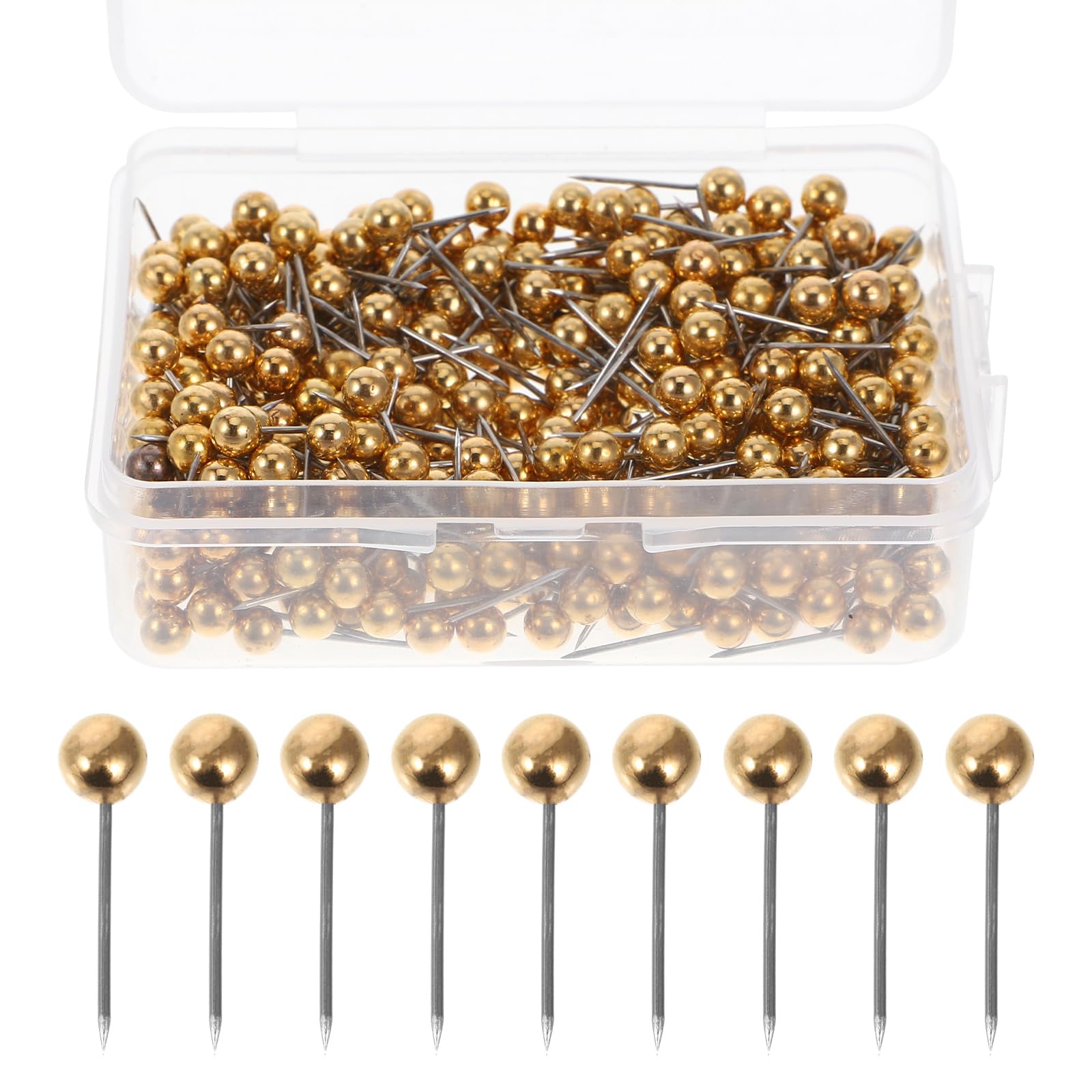 Punaises de carte 4mm or lot de 400 pièces solides pour calendriers
