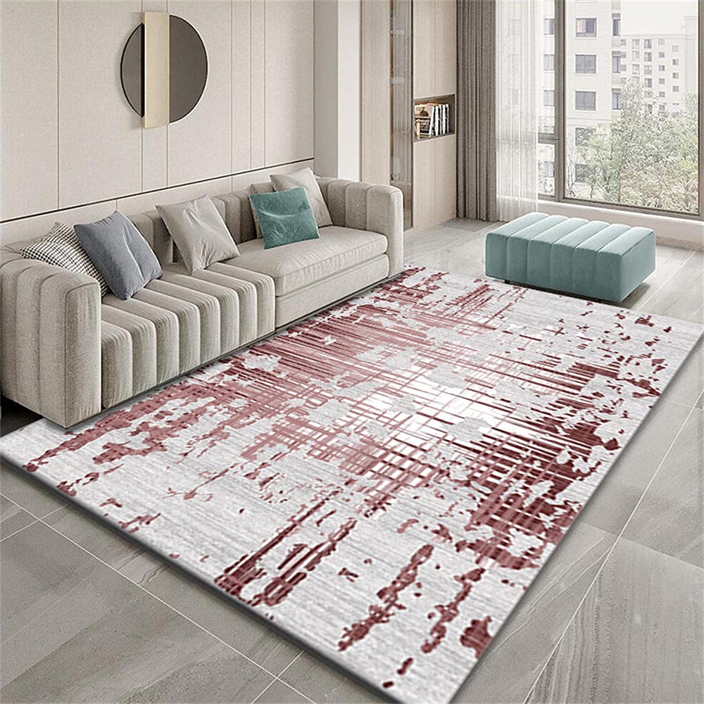 Tapis pour enfant abstrait minimaliste moderne aux finitions soignées