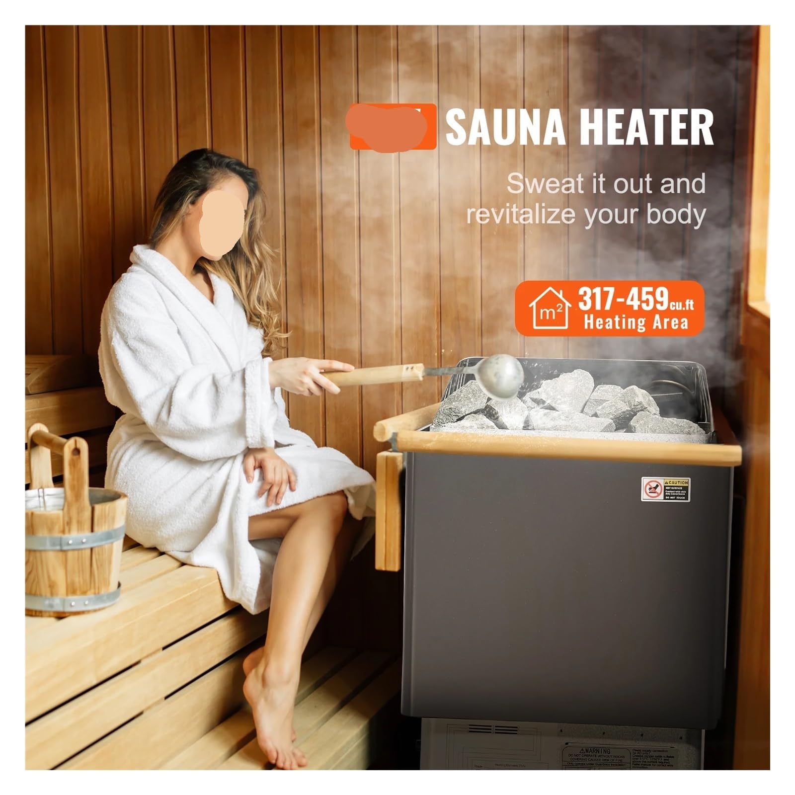 Poêle de sauna électrique, bain de vapeur, poêle de sauna, pieds, maison, hôtel, spa(3K Internal)