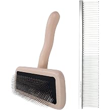 Chris Christensen Groomers Bundle - Karben III Slicker Brush, Remove Shedding Coat, All Coat Types, Medium - 000 7.5 in. Greyhound Style Fine/Coarse Buttercomb, Stainless Steel Pins