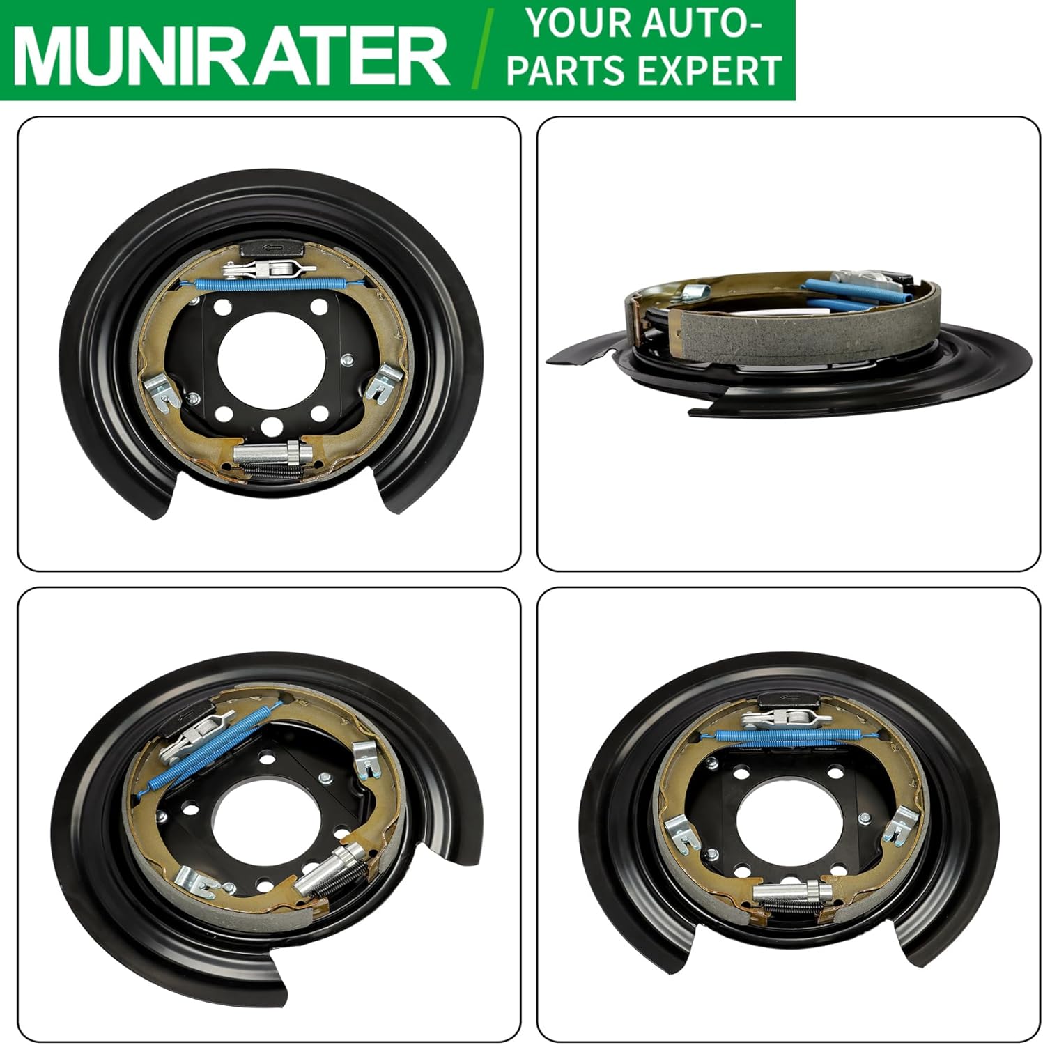 munirater Right or Left Brake Backing Plate Assembly Replacement for Wrangler JK 2007-2018 Replacement for Liberty 2008-2012 Replacement for Nitro 2007-2011