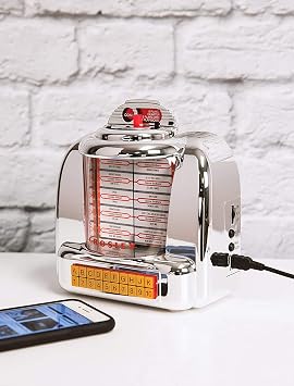 Crosley CR1120A-SI Diner Mini Jukebox Bluetooth Tabletop FM Radio