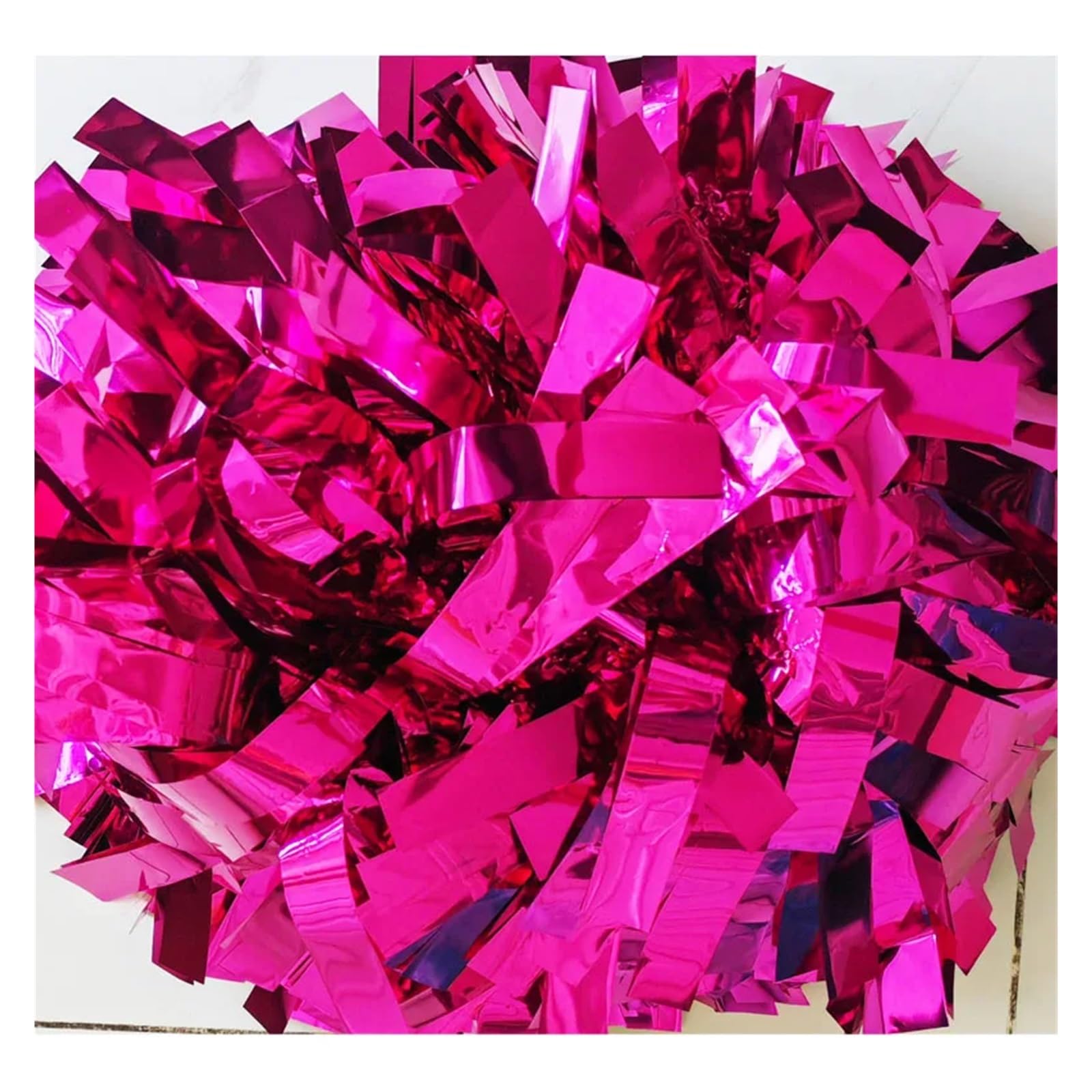 1Piece Metallic Pom Pom Pom Handle, Cheerleader Pom Pom(Color 22,8 Inch)