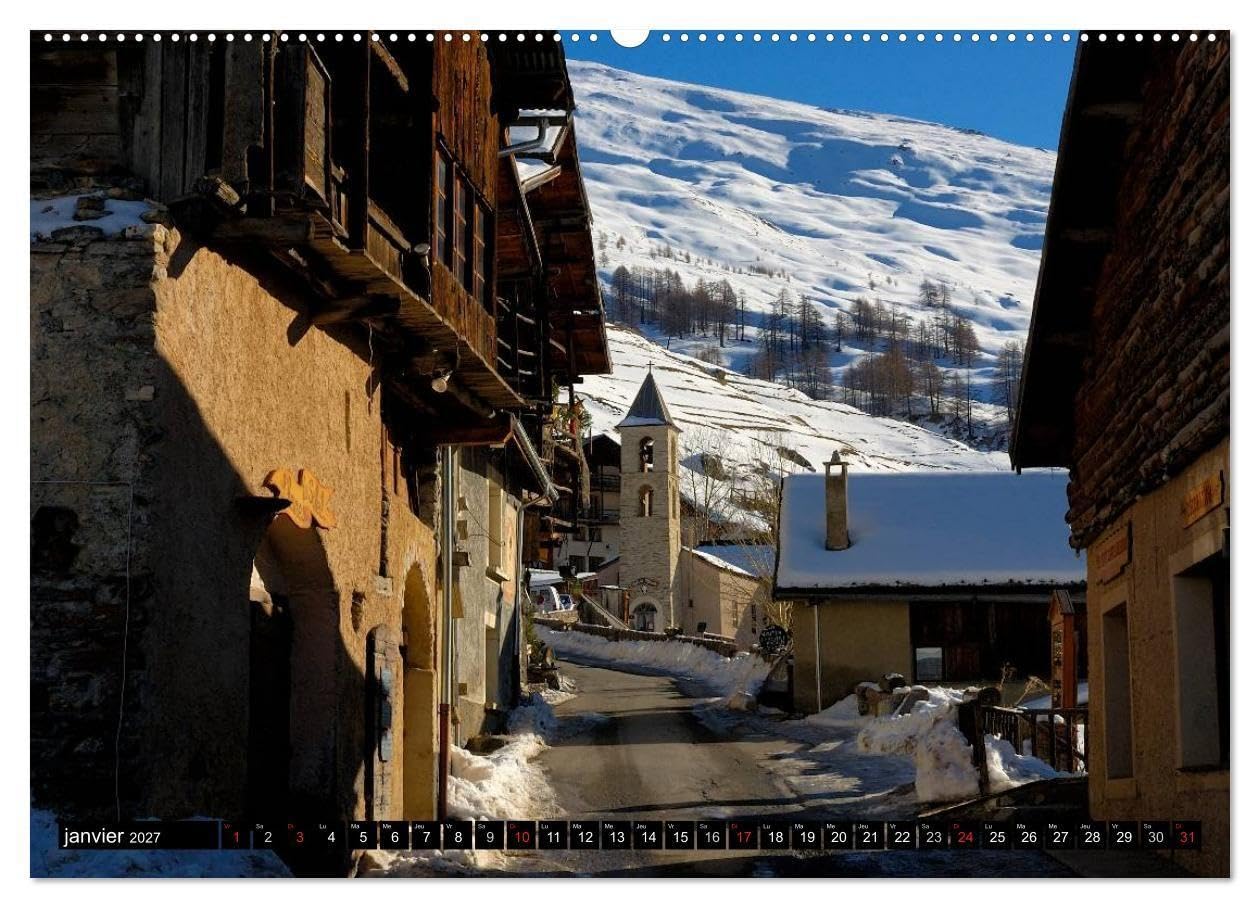 Neige sur les Hautes Alpes (Calendrier mural haut de gamme 2027 DIN A2 vertical), CALVENDO calendrier mensuel: Paysages des Hautes Alpes