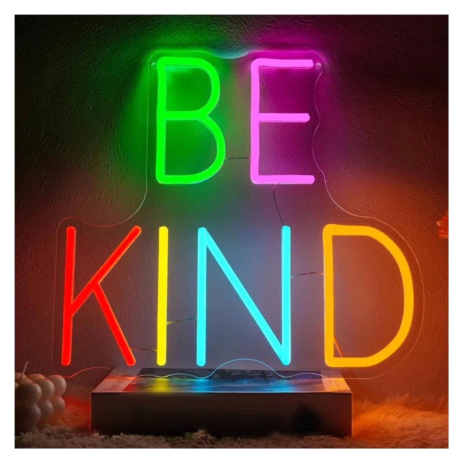 Decoración Lámparas Letrero De Neón Be Kind