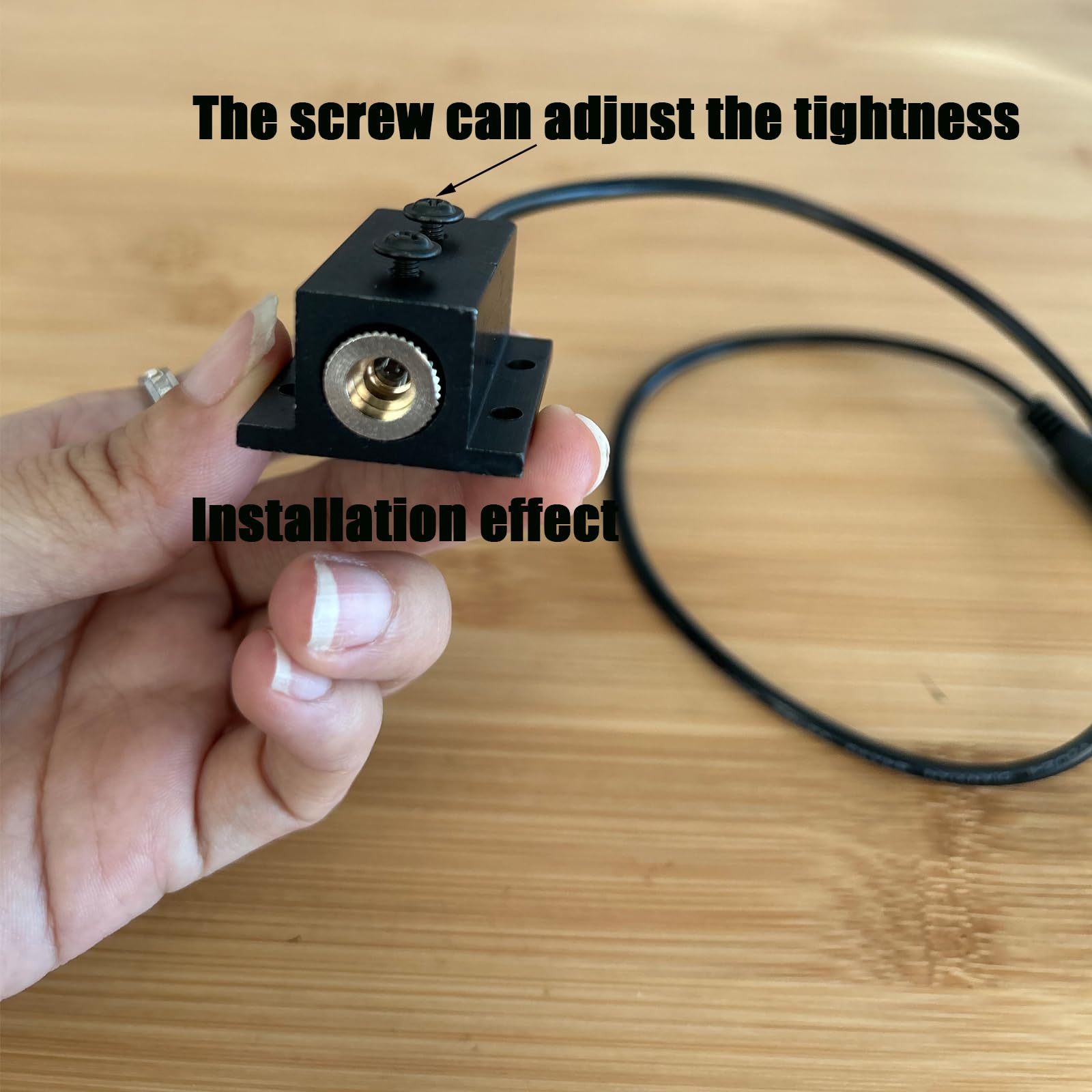 Lidar Aluminiowy Czarny Zestaw Mocowania Modułu Laserowego 12 mm