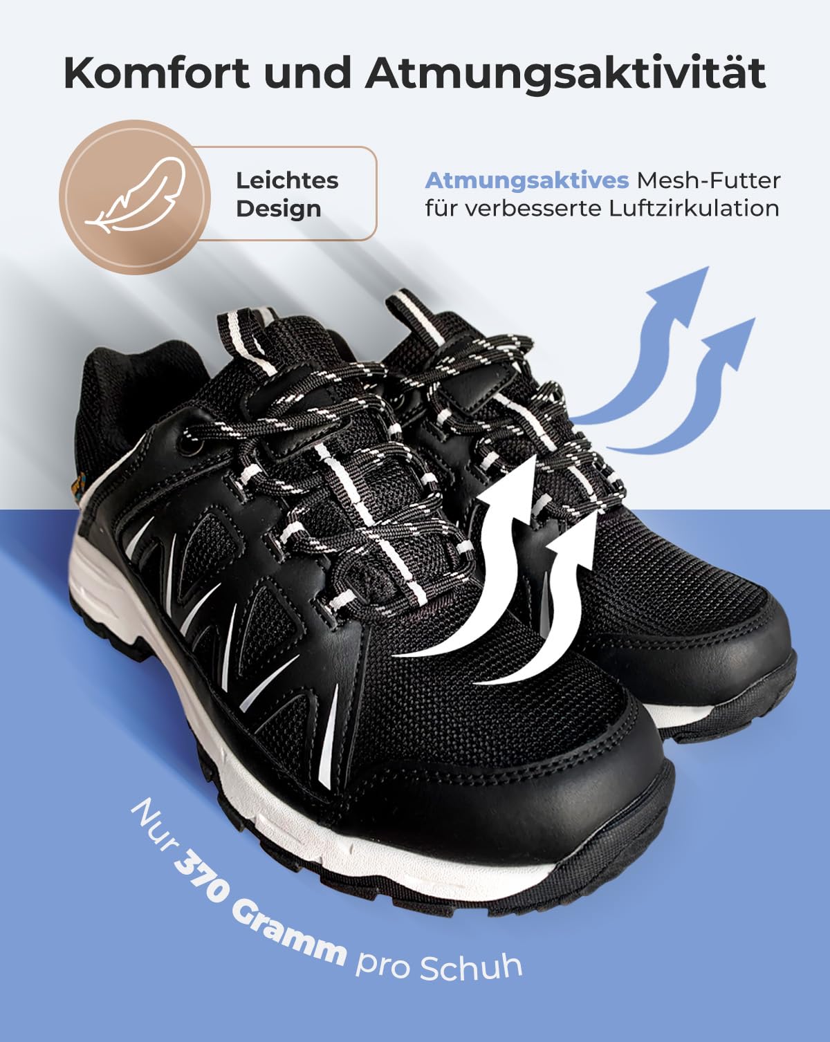 Scarpe da Trekking Impermeabili Unisex – Scarpe da Escursionismo Uomo Donna, Antiscivolo, Leggere e Resistenti, Scarpe da Montagna Gore-Tex Style per Hiking & Outdoor – Taglie 36-41 EU