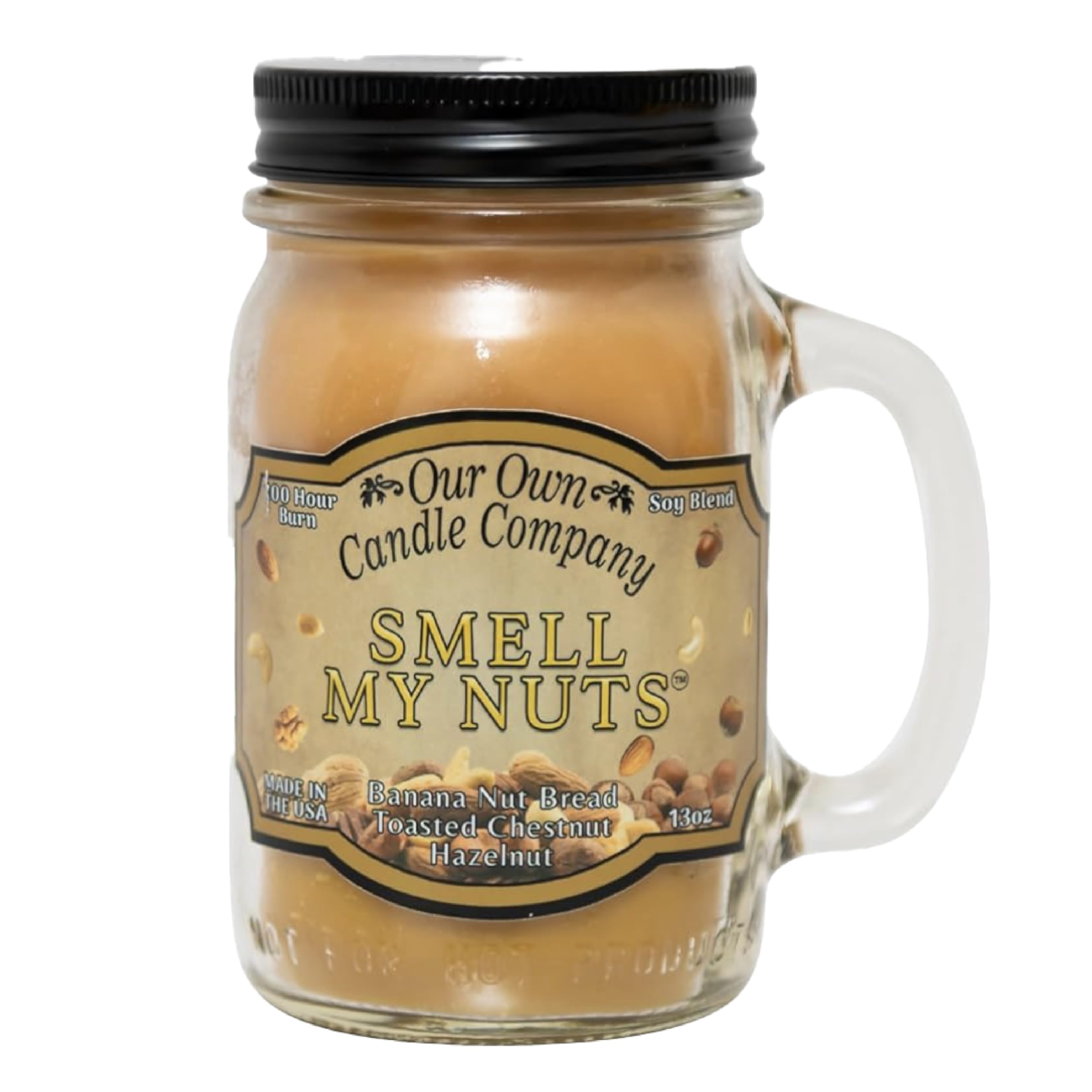 Our Own Candle Company Orange Large Smell My Nuts Candle,