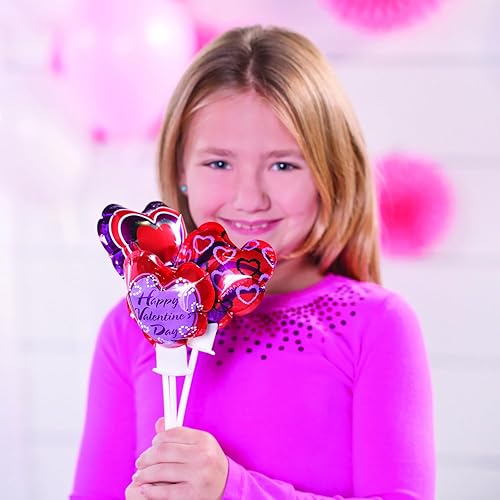 Miniatura 4 de Surtido de 50 globos autoinflables de 4 pulgadas con forma de corazón de San Valentín, ideal para decoración del día de San Valentín y fiestas