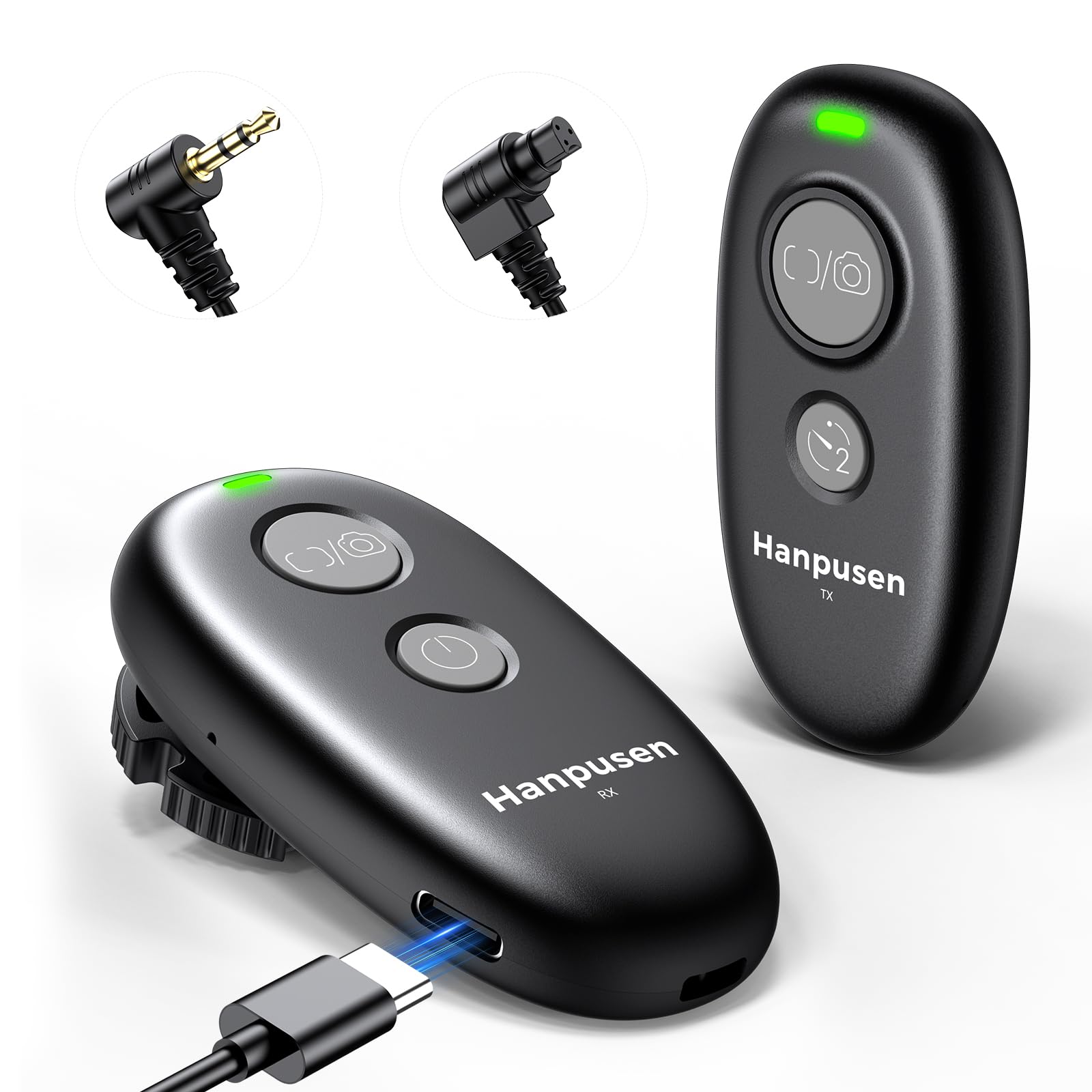 Hanpusen Rechargeable Camera Remote Shutter Release for Canon