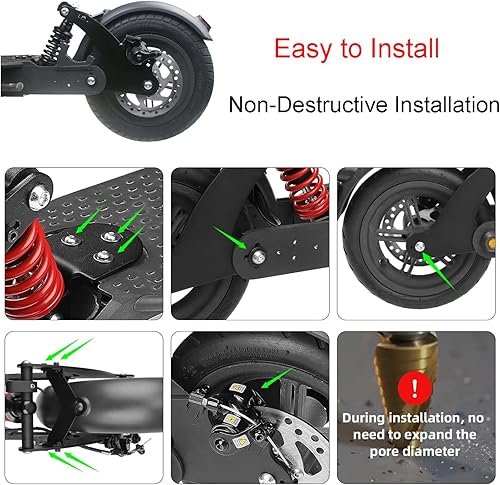 Miniatura 3 de MIMIRACLE Kit de suspensión trasera para scooter eléctrico compatible con Xiaomi M365 Pro Pro2 1S Juego de horquillas de suspensión trasera