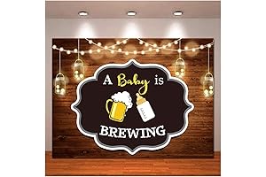 A Baby is Brewing Themed Photography Backdrop
