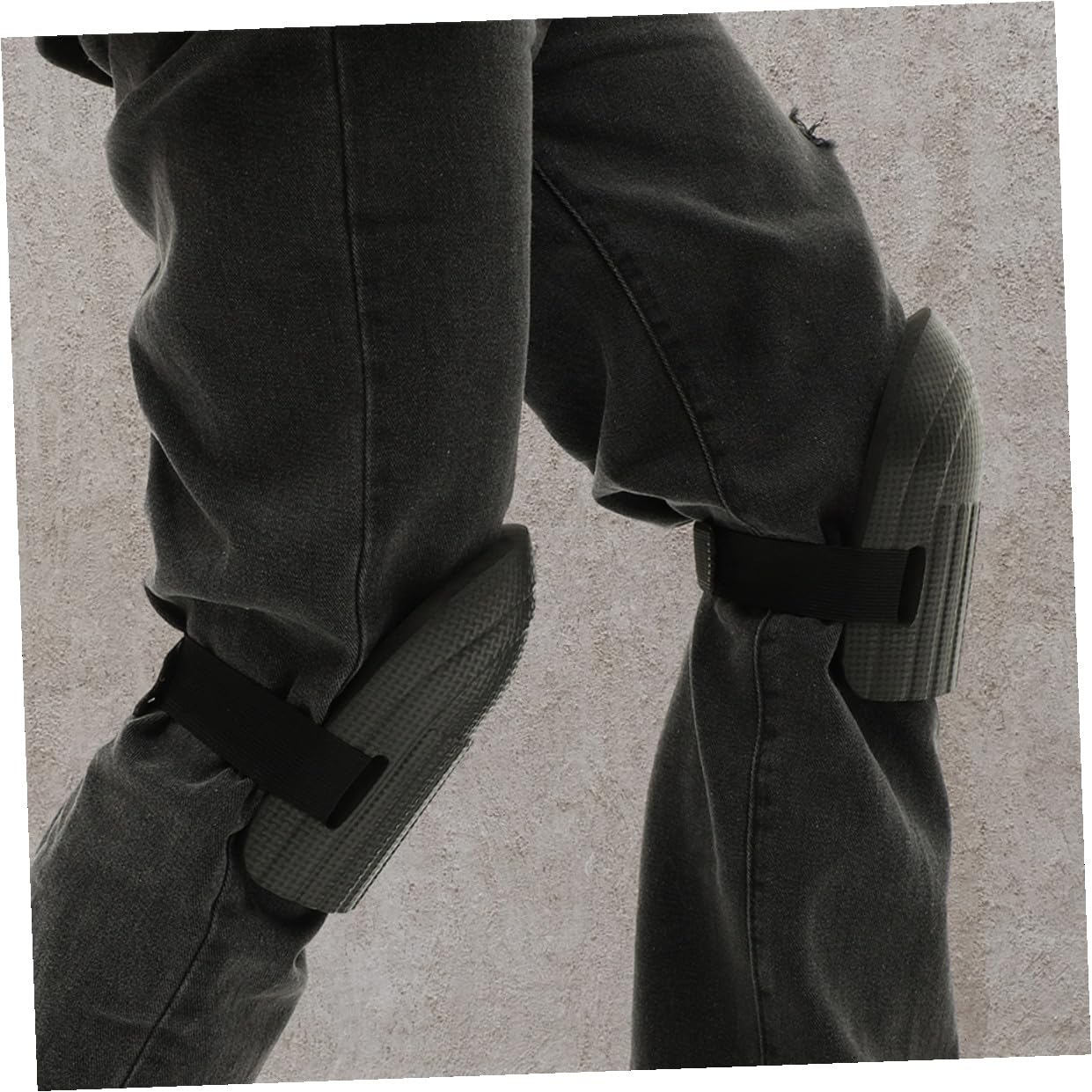 Ergonomic Work Knee Pads for Men and Women, Foam Construction and Gardening Kneeling Pads, Safety Knee Protectors with Blue and Black Cushions, 2 Pairs Set for Flooring and Outdoor