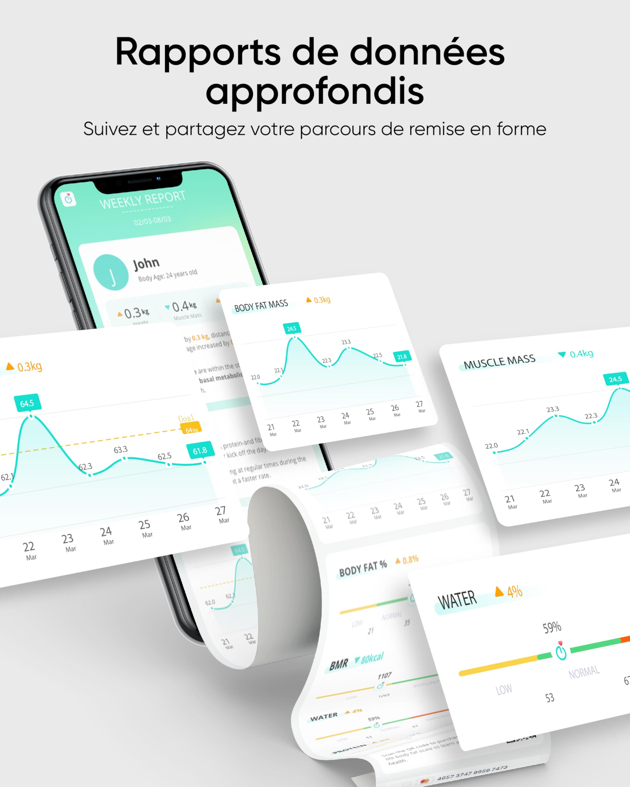 eufy P2 Pro Balance Connectée WiFi Bluetooth 16 Mesures Poids Fréquence Cardiaque Graisse Corporelle IMC Masse Musculaire Osseuse Mode Corps Virtuel 3D Précision 50 g/0,1 lb