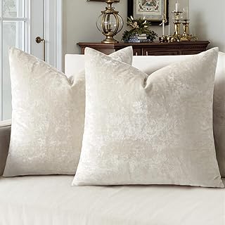 MIULEE Velvet Throw Pillow Covers Set...