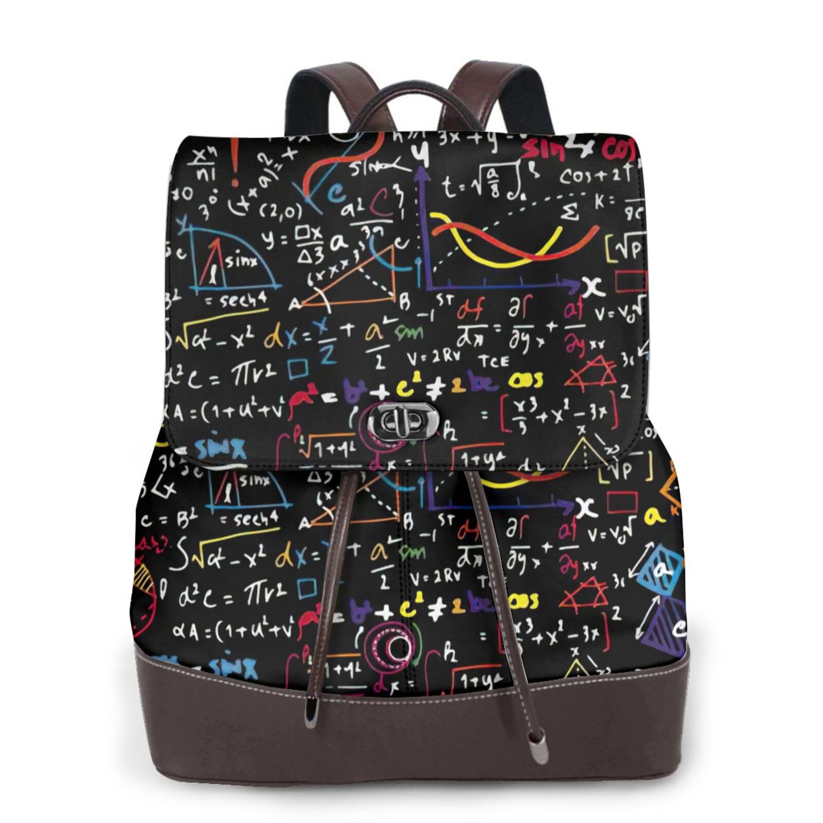 Sac à dos en cuir compact polyvalent avec compartiment intelligent noir - 5