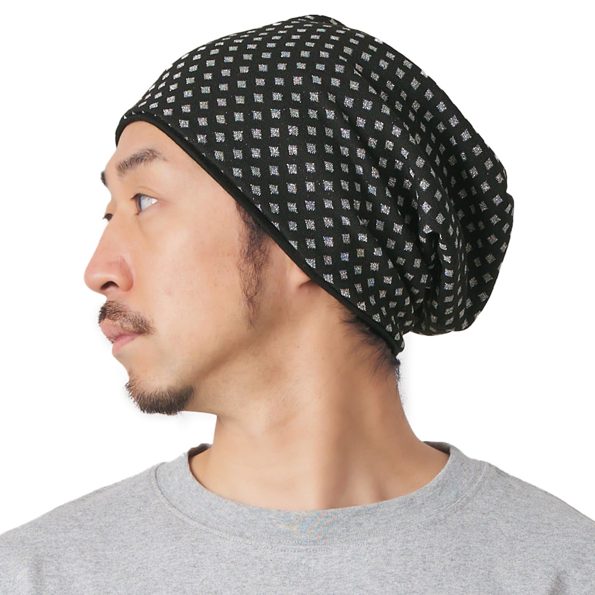 CHARMOrganic Cotton Slouchy Beanie - Womens Chemo Hat Japanese Mens Hipster Cap