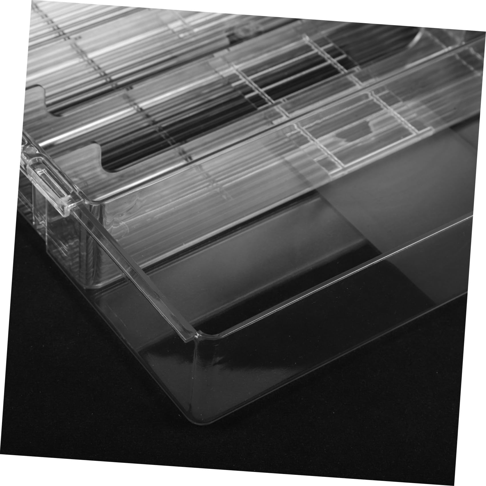 Organizador Extensible para Cubiertos de Cocina Separadores de Acrílico y Múltiples Compartimentos para Cajones y Oficina